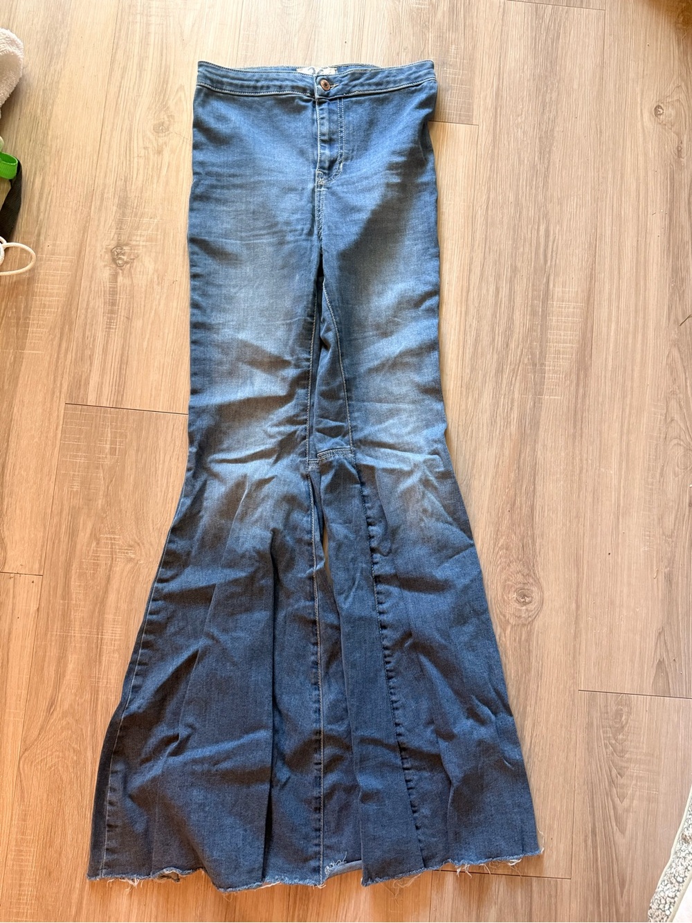 Free People Dark Blue Denim Flare Jeans